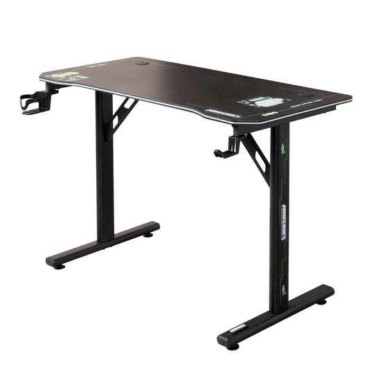 MINECRAFT - Schreibtisch, Bürotisch, Gaming-Tisch, Möbel mit dunklem Design