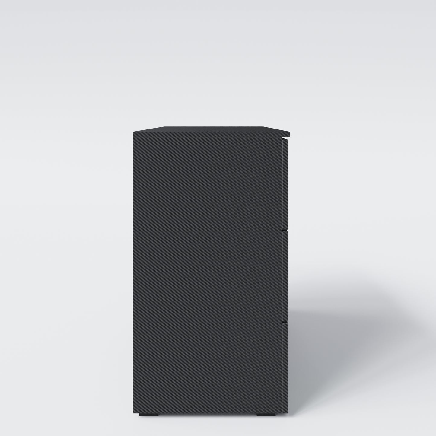 MINECRAFT - Kommode mit 3 Schubladen, Dresser, Carbon Optik, Gaming Möbel mit Beleuchtung