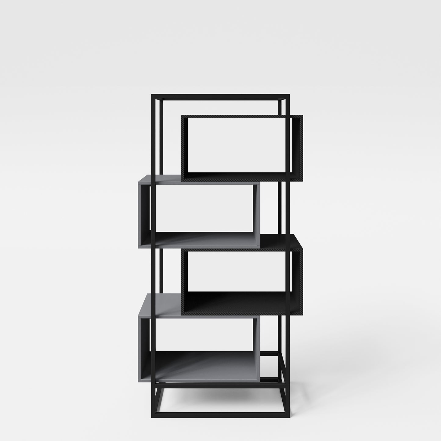 MINECRAFT - Bücherregal, Regal mit 4 Fächern, Gaming Möbel mit dunklem Design und Minecraft Print