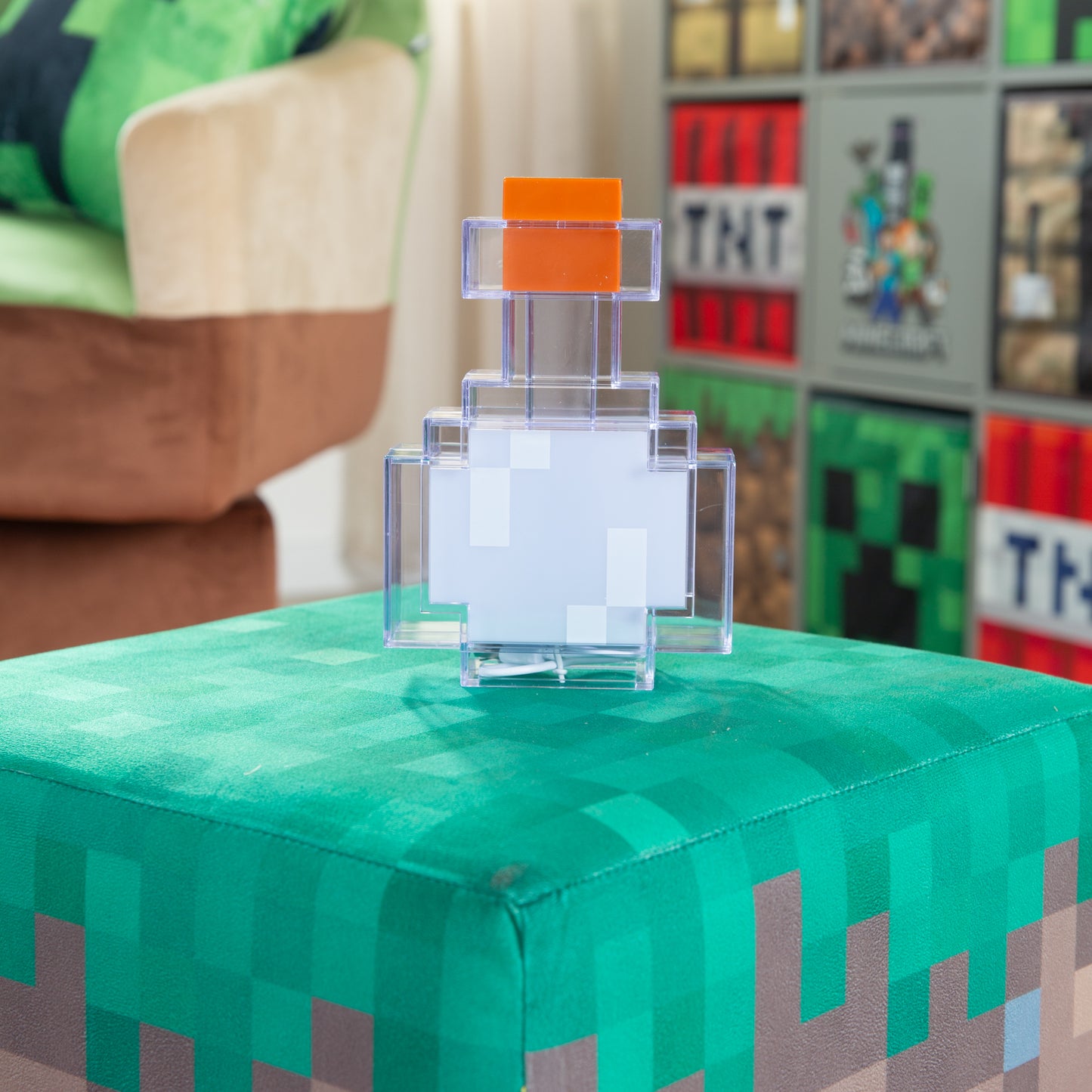 MINECRAFT - LED-Potion, Flasche, Nachtlicht, Tischlampe, dekorative Lichter im Minecraft Design