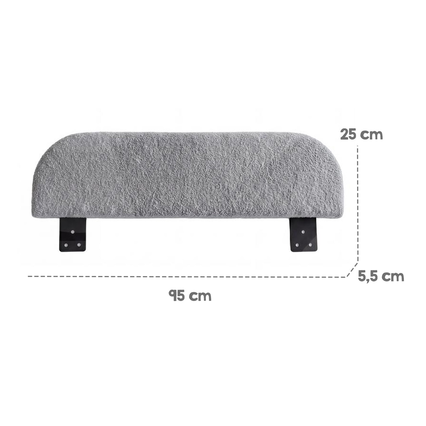 Absturzsicherung LITTLE DREAM - 2er Set - Länge 100 cm - Cozy Grey
