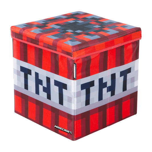 MINECRAFT - Sitz- und Aufbewahrungsboxen, Sitzhocker mit Stauraum, TNT Würfel
