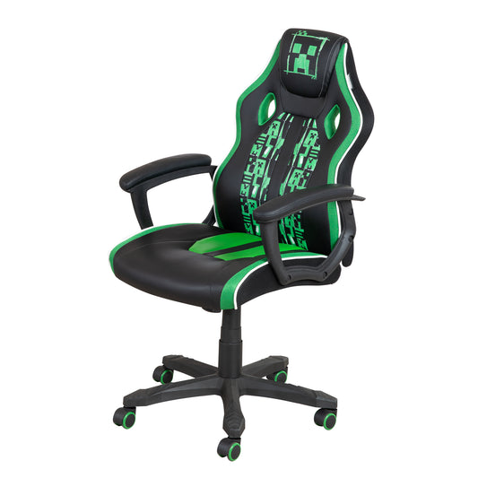 MINECRAFT - Gamingstuhl, Drehstuhl, Bürostuhl, gepolsterte Sitzmöbel mit funktionalem Design