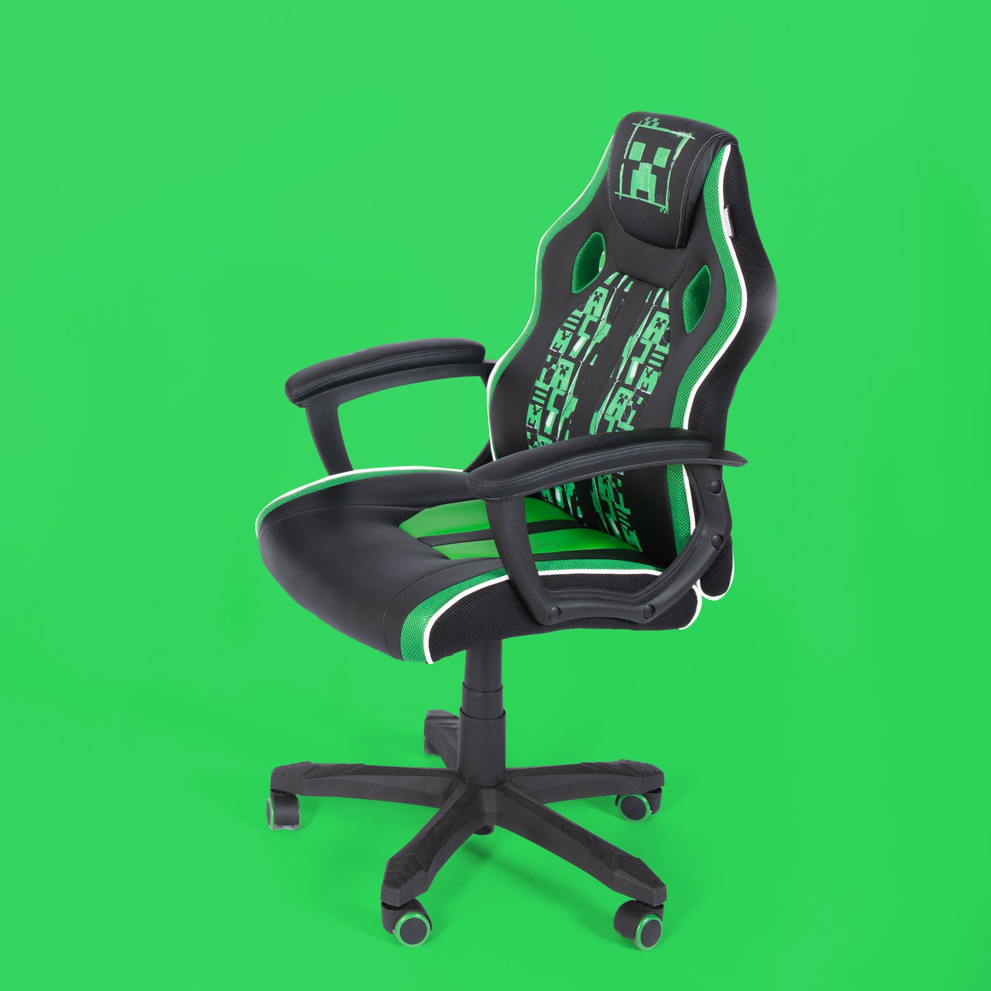 MINECRAFT - Gamingstuhl, Drehstuhl, Bürostuhl, gepolsterte Sitzmöbel mit funktionalem Design
