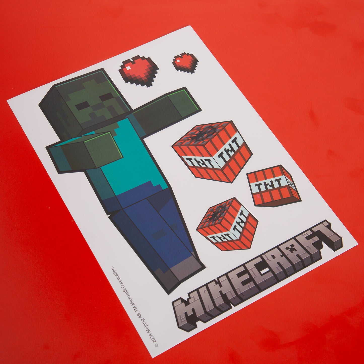 MINECRAFT -  Sticker, Wandtattoos, selbstklebende Wandbilder in diversen Minecraft Charaktere