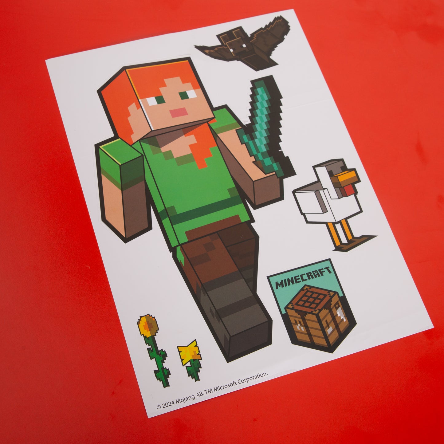 MINECRAFT -  Sticker, Wandtattoos, selbstklebende Wandbilder in diversen Minecraft Charaktere