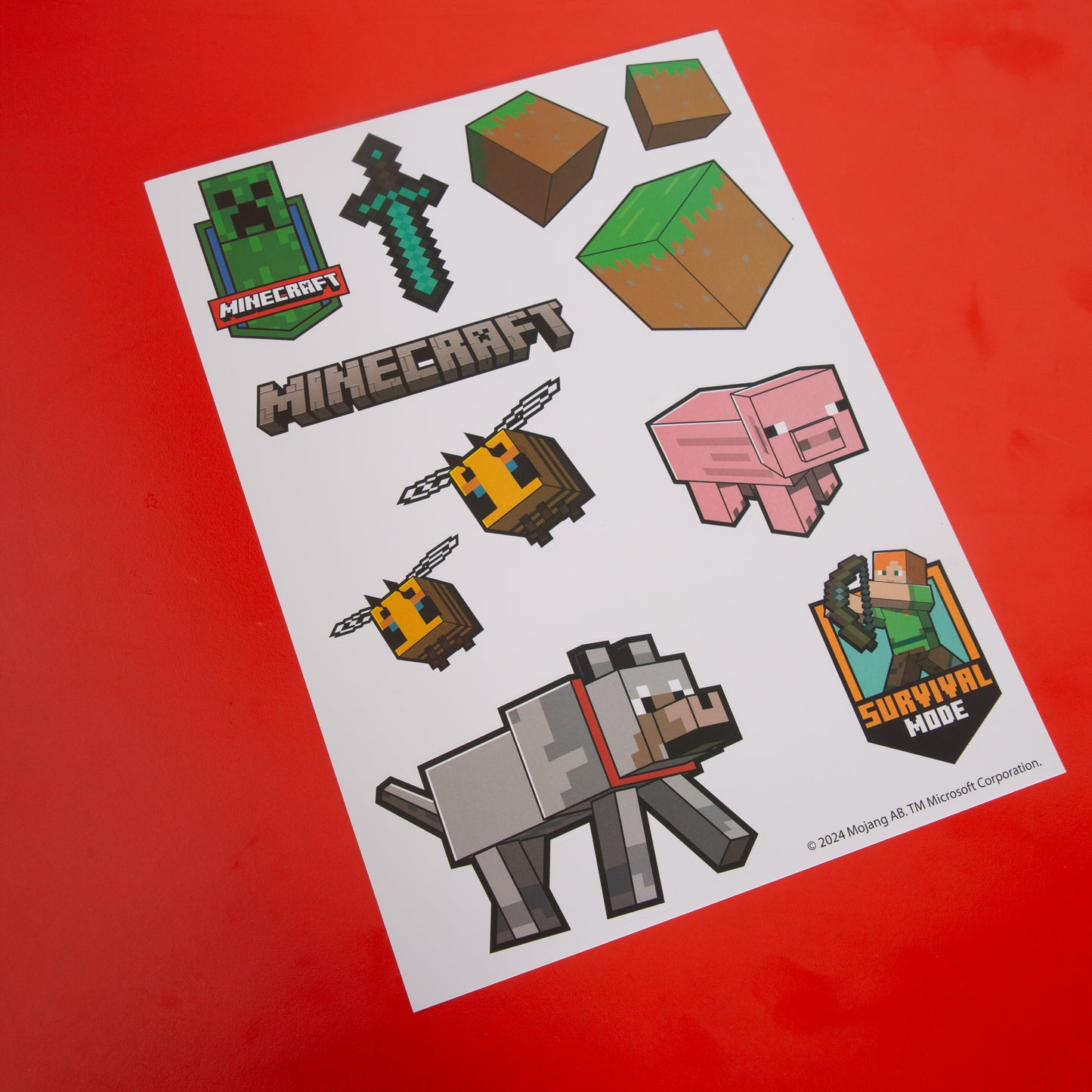 MINECRAFT -  Sticker, Wandtattoos, selbstklebende Wandbilder in diversen Minecraft Charaktere