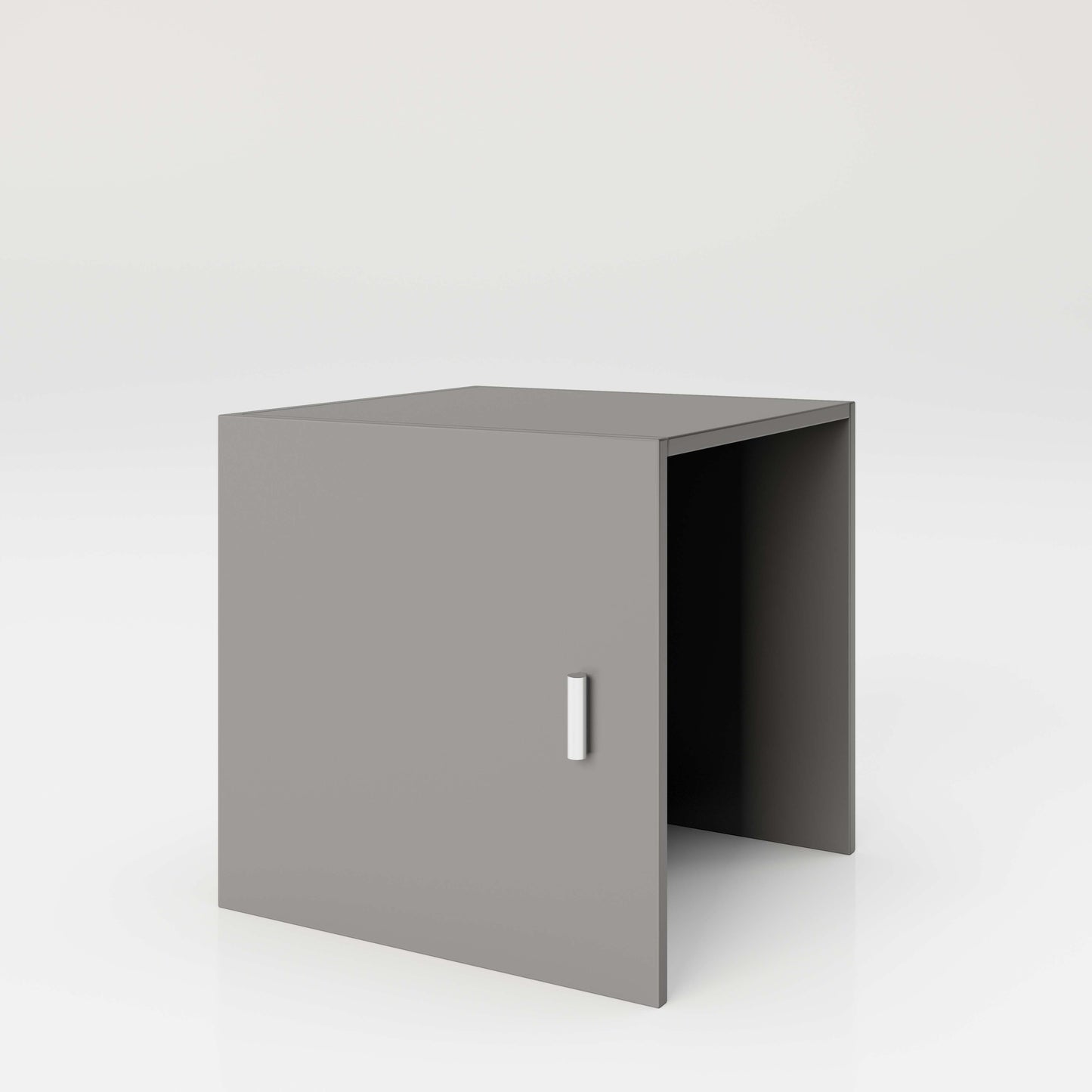 Fortuna - SET, Beistelltisch mit 3 Fächern inkl. Türeinsatz, Bücherregal, Büroregal, Raumteiler, Fächer in asymmetrischer Aufteilung - einrichten-24, Regale & Stauraummöbel