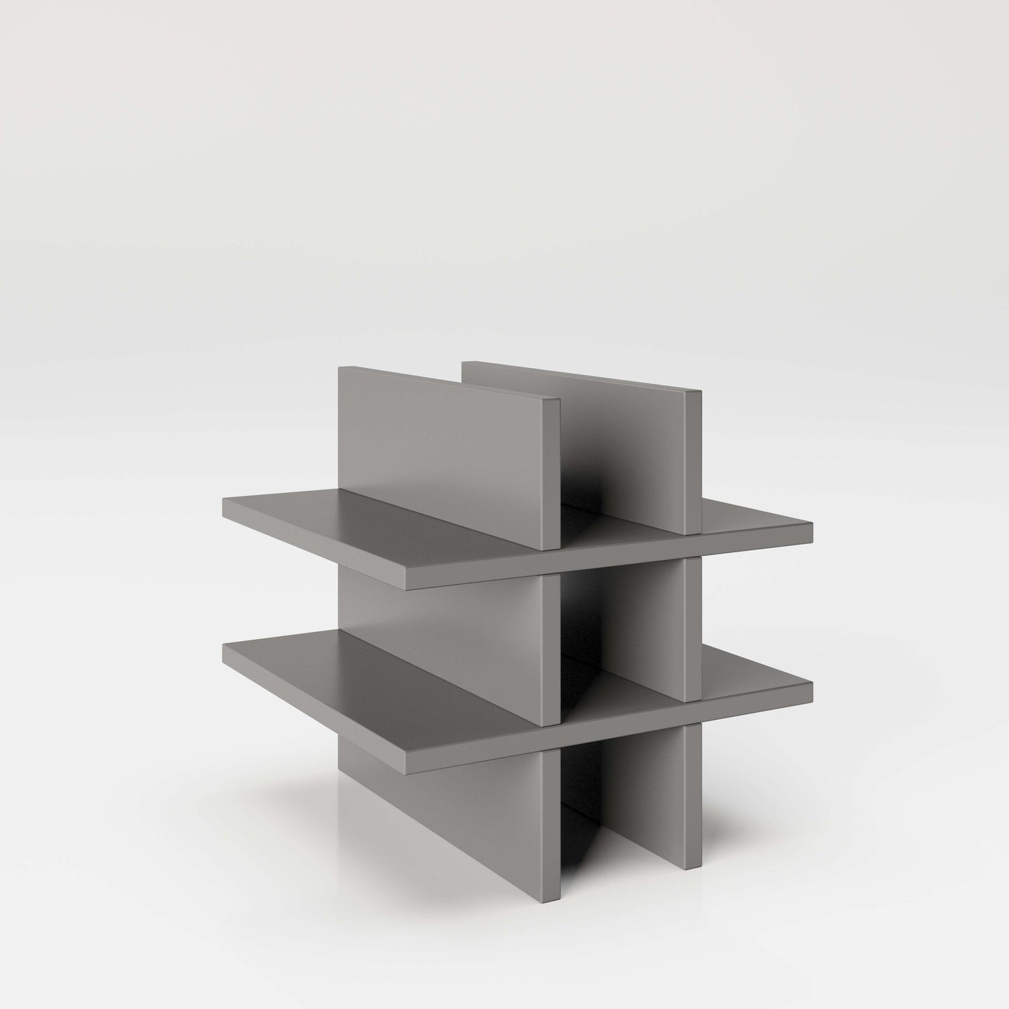 Fortuna - SET, Beistelltisch mit 3 Fächern inkl. Bareinsatz, Bücherregal, Büroregal, Raumteiler, Fächer in asymmetrischer Aufteilung - einrichten-24, Regale & Stauraummöbel