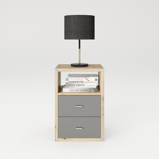 Fortuna - SET, Beistelltisch / Nachttisch inkl. Schubladeneinsatz , 2 Fächer in asymmetrischer Aufteilung - einrichten-24, Couch- & Beistelltische