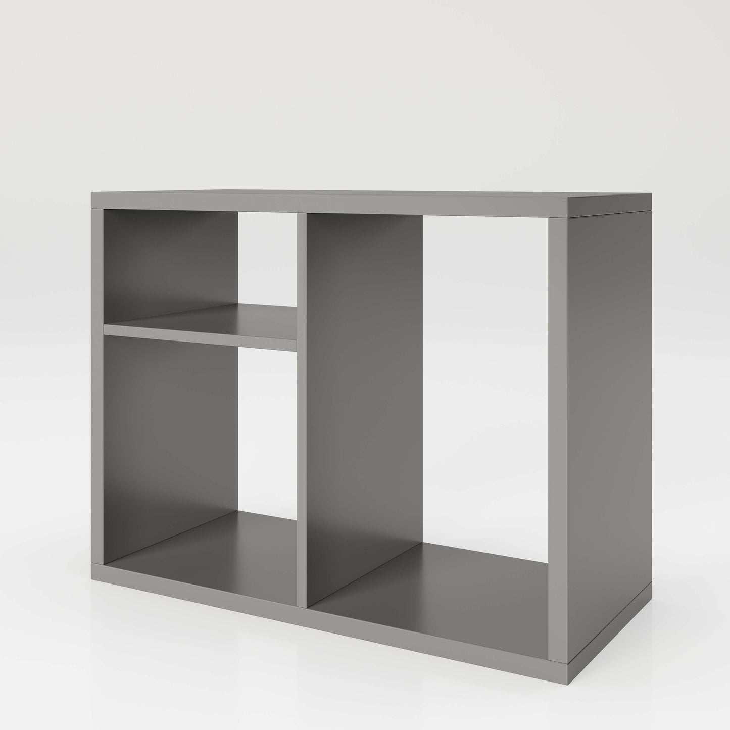 Fortuna - SET, Beistelltisch mit 3 Fächern inkl. Schubladeneinsatz, Bücherregal, Büroregal, Raumteiler, Fächer in asymmetrischer Aufteilung - einrichten-24, Regale & Stauraummöbel