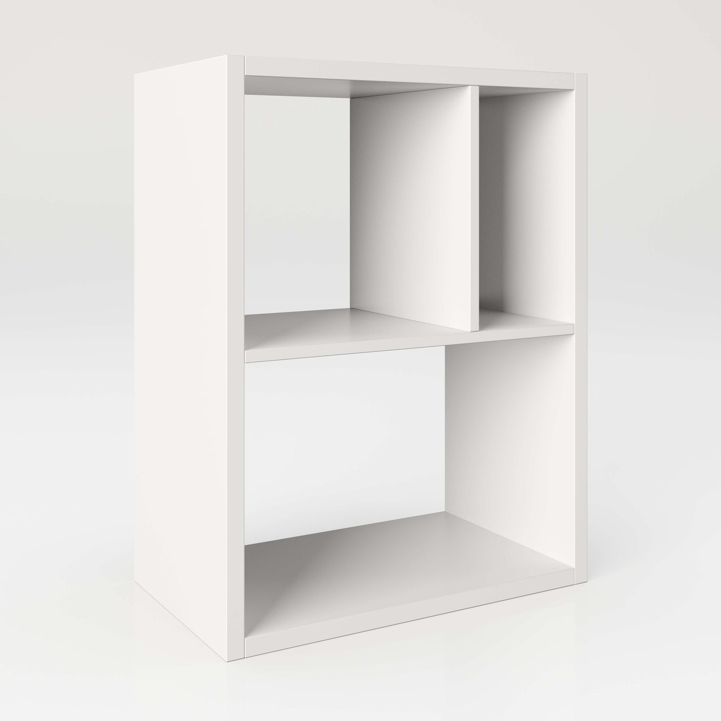 Fortuna - SET, Beistelltisch mit 3 Fächern inkl. Schubladeneinsatz, Bücherregal, Büroregal, Raumteiler, Fächer in asymmetrischer Aufteilung - einrichten-24, Regale & Stauraummöbel