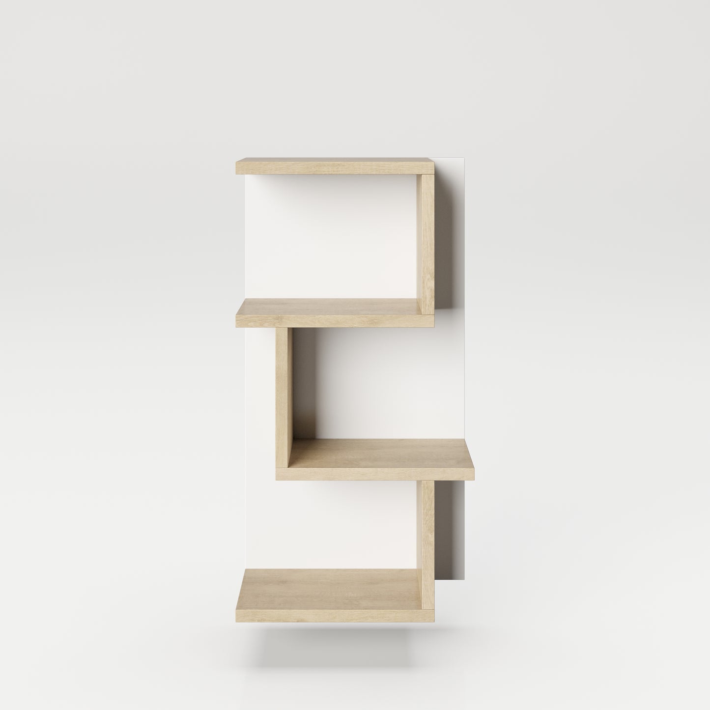 Cosmo Badmöbel - Wandregal mit viel Stauraum, ABS-Schutzkanten, Optik Weiss / Artisan Eiche - einrichten-24, Badezimmer Möbel