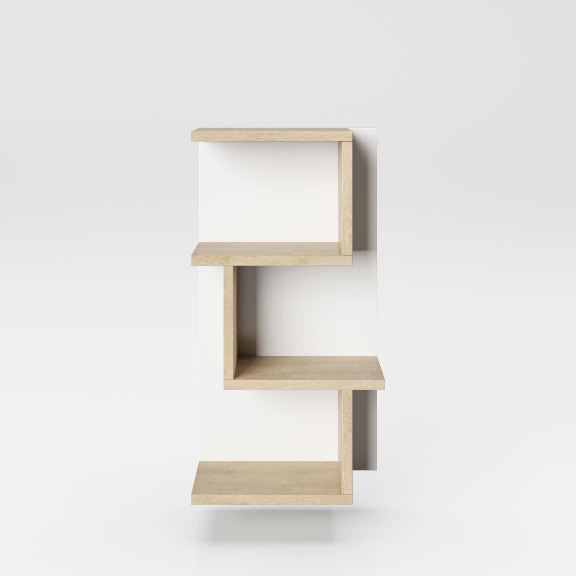 Cosmo Badmöbel - Wandregal mit viel Stauraum, ABS-Schutzkanten, Optik Weiss / Artisan Eiche - einrichten-24, Badezimmer Möbel