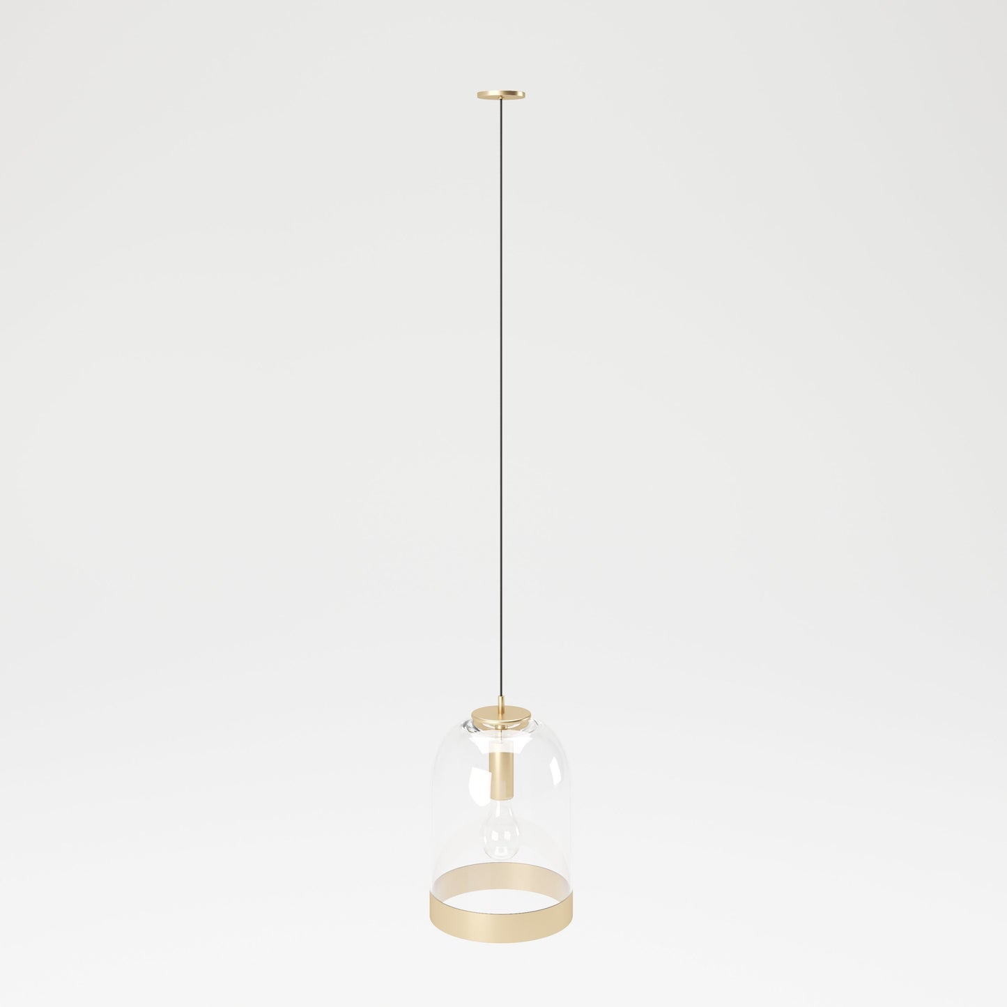 PLAYBOY - Hängelampe "LIZA" mit Glasschirm und goldenem Rand, Retro-Design, Club-Stil,Lampen - playboy