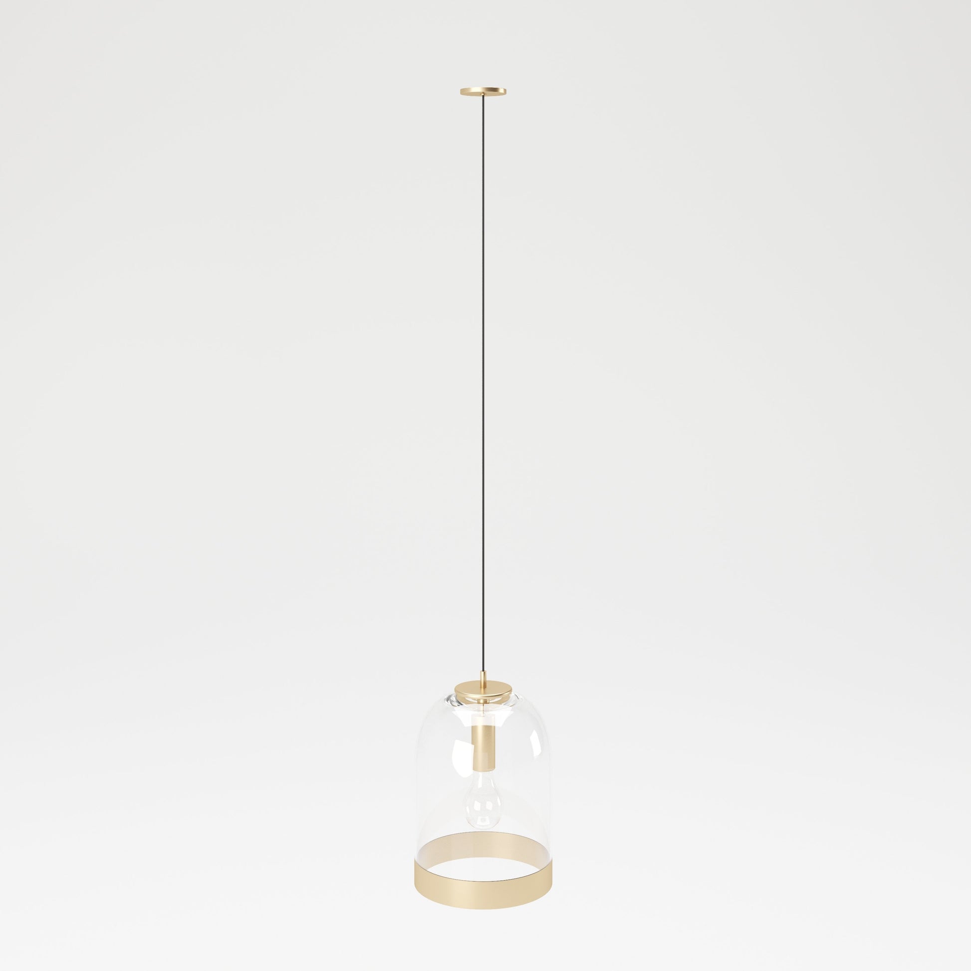 PLAYBOY - Hängelampe "LIZA" mit Glasschirm und goldenem Rand, Retro-Design, Club-Stil,Lampen - playboy