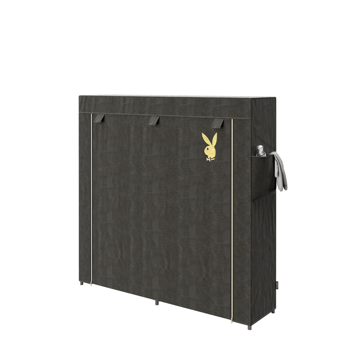 PLAYBOY - Schuhschrank "TRACY" mit 11 Einlegeböden, Reissverschluss, Retro-Design - einrichten-24, Kleiderschrank