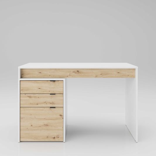 Salice - Schreibtisch, Homeoffice Tisch, 2 Schubladen, 1 Tür, beidseitig montierbar - einrichten-24, Büroeinrichtung