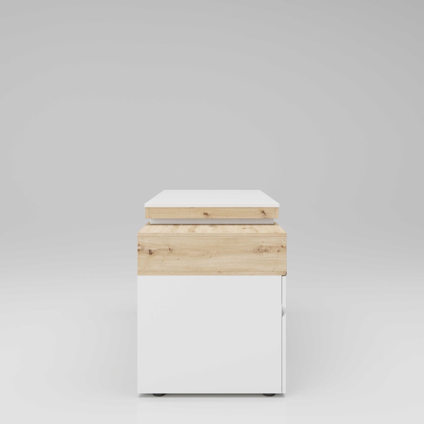 Santiago - Schreibtisch, Homeoffice Tisch, 1 offenes Fach, 1 Schublade, 1 Tür, beidseitig montierbar - einrichten-24, Büroeinrichtung