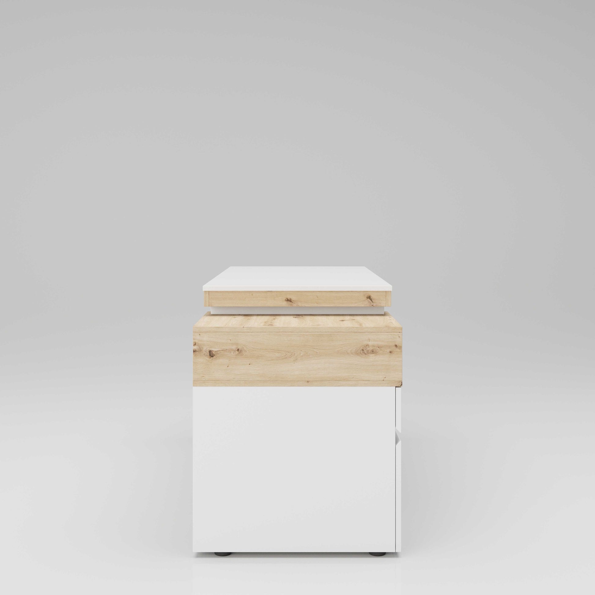 Santiago - Schreibtisch, Homeoffice Tisch, 1 offenes Fach, 1 Schublade, 1 Tür, beidseitig montierbar - einrichten-24, Büroeinrichtung