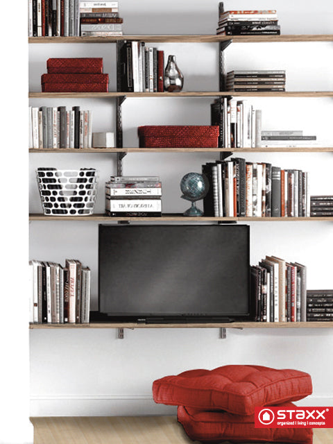 STAXX-System - Kleiderstangen aus Metall, 2er Set, weiss und silber - einrichten-24, Couch- & Beistelltische