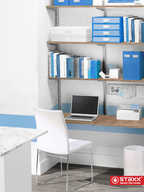 STAXX-System - ausziehbarer Drahtkorb aus Metall, weiss und silber - einrichten-24, Couch- & Beistelltische