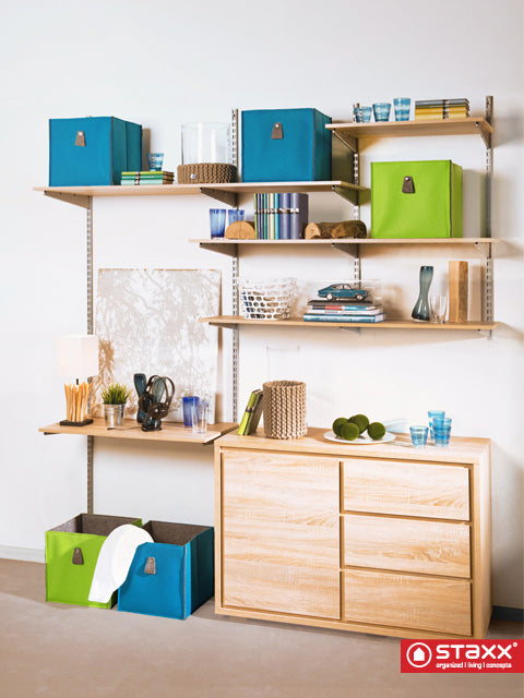 STAXX-System - Halterungen für Böden, Körbe und Container aus Metall, in 3 verschiedenen Grössen und Farben - einrichten-24, Couch- & Beistelltische