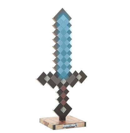 MINECRAFT - LED Schwert, Netherite Leuchte, 9 Farben mit Farbwechsel, wiederaufladbar, Dekolicht, Gaming Accessoire