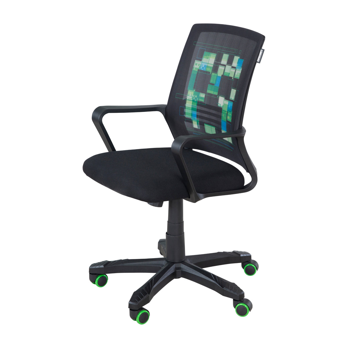 Minecraft Gaming-Set: drehbarer Gamingstuhl im Creeper-Design