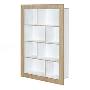 Frame - Bücherregal, Regal, Büroregal mit vielen Fächern in asymmetrischer Anordnung und farbigen Rahmen und Kanten - einrichten-24, Regale & Stauraummöbel 