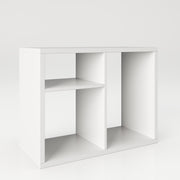 Fortuna - Bücherregal, Büroregal, Raumteiler mit 3 Fächern, asymmetrische Aufteilung