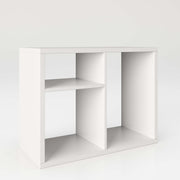 Fortuna - SET, Beistelltisch  mit 3 Fächern inkl. Schubladeneinsatz, Bücherregal, Büroregal, Raumteiler, Fächer in asymmetrischer Aufteilung