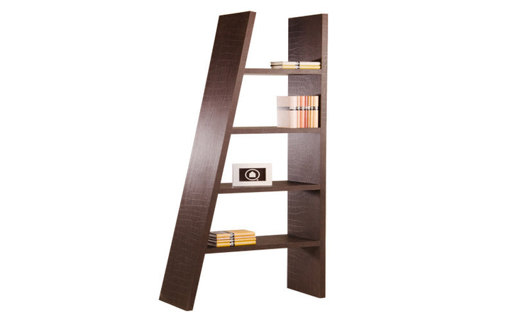 Croco - Regal, Bücherregal, Standregal mit 4 Böden im Leiter-Look in B–  einrichten-24