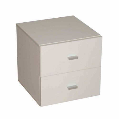Stor' It - Caro Schubladencontainer mit 2 Schubladen, silber Metallgriffe, in verschiedenen Farben verfügbar - einrichten-24, Regale & Stauraummöbel 