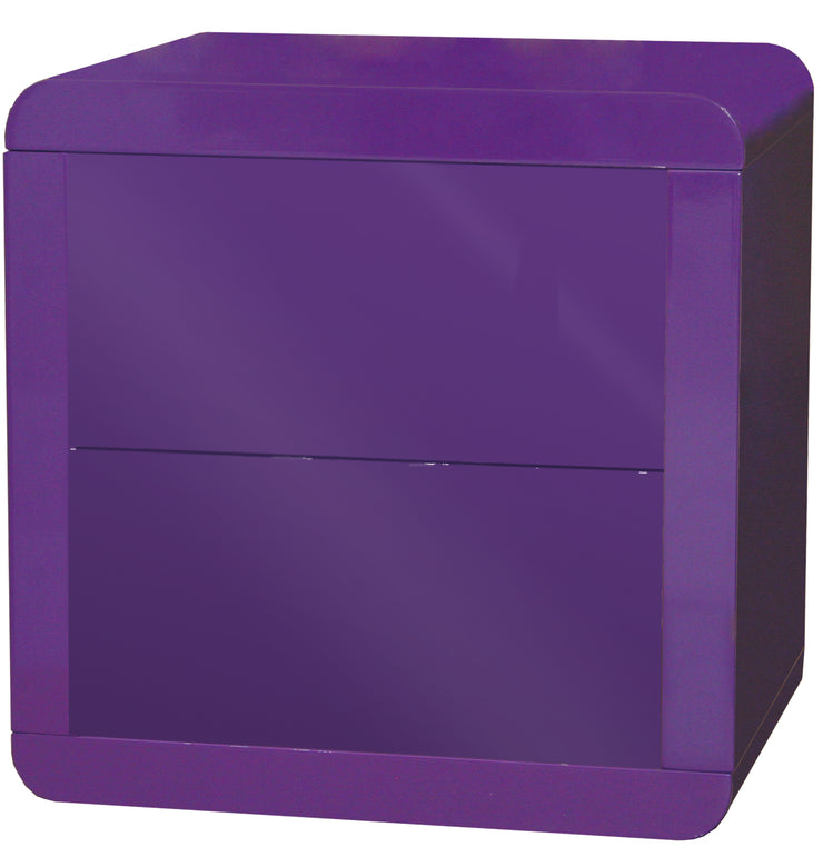 Stor' It - Prana Schubladencontainer, Regaleinsatz mit 2 Schubladen mit Hochglanz-Front und Push-Open-Funktion, 34x34x34 - einrichten-24, Regale & Stauraummöbel 