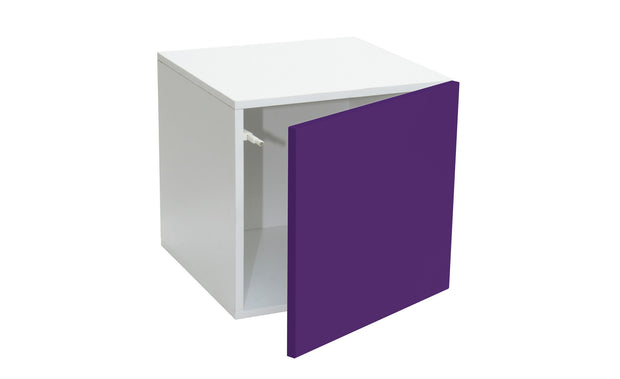 Stor' It -  Prana Türcontainer, Regaleinsatz mit 1 Tür mit Hochglanz-Front und Push-Open-Funktion, 34x34x34cm - einrichten-24, Regale & Stauraummöbel 