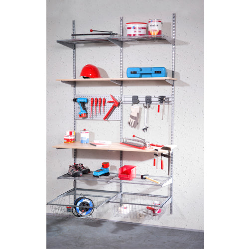 STAXX-System - moderne Industrial-Regale zur Wandfixierung, Starter-Set, endlos erweiterbar mit hoher Belastbarkeit, für Ihre Diele, Kleiderschrank, Werkraum, Küche, Büro, oder als Wohnwand, organisiertes-living Konzept - einrichten-24, Regale & Stauraummöbel 