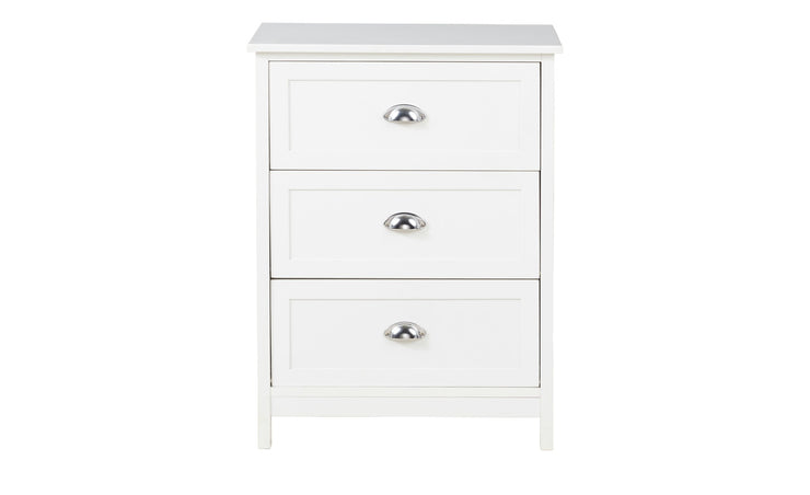 Country - Kommode, Telefontisch mit 3 Schubladen mit Metallgriffen, romantischer Landhausstil, in verschieden Farben - einrichten-24, Kommoden & Sideboards 