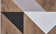 Spectral - Kommode mit 3 Schubladen mit Soft-Close, bedruckter Front, tobacco oak mit schwarz matt lackierten Metallkomponenten - einrichten-24, Kommoden & Sideboards 