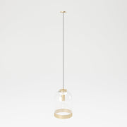 PLAYBOY - Hängelampe "LIZA" mit Glasschirm und goldenem Rand, Retro-Design, Club-Stil,Lampen - playboy