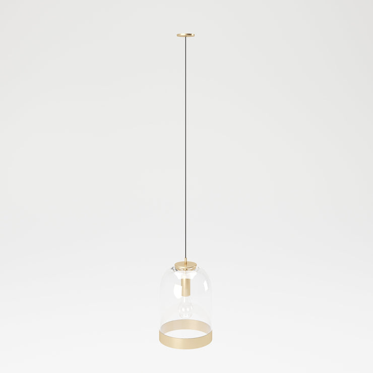 PLAYBOY - Hängelampe "LIZA" mit Glasschirm und goldenem Rand, Retro-Design, Club-Stil,Lampen - playboy