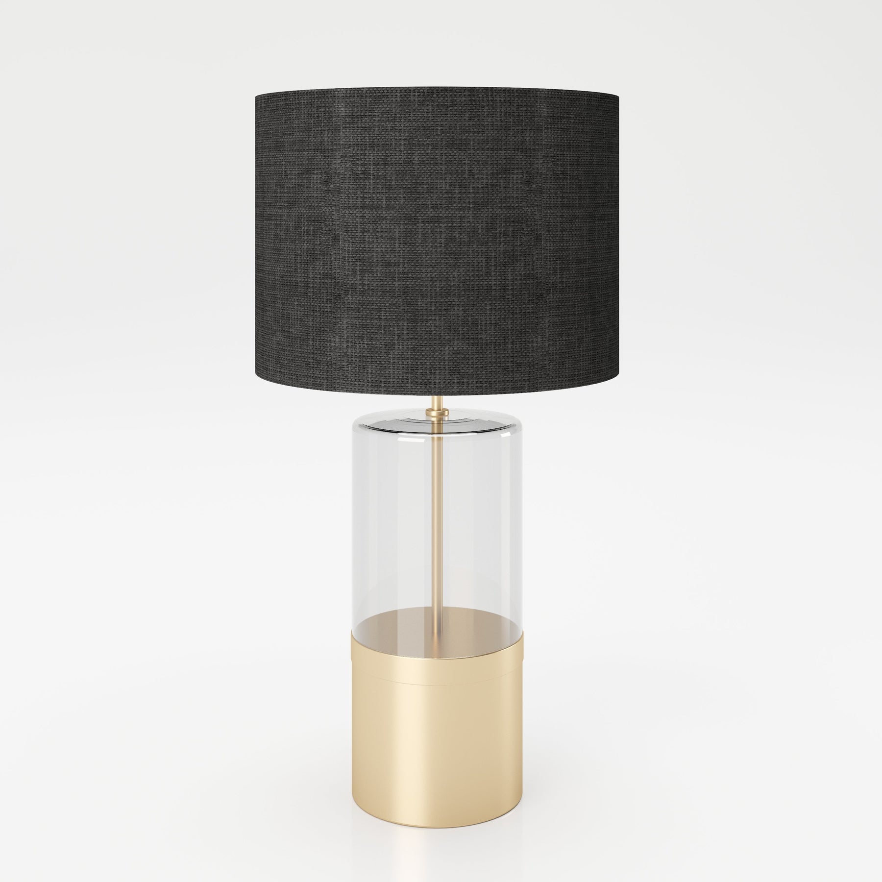 PLAYBOY DESIGNER LAMPE, Tischlampe mit Glassockel, Gold, Retro-Design–  einrichten-24