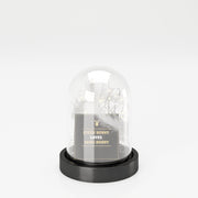 PLAYBOY - Dekolampe "ANN" mit LED's, Federn und Grusskarte, abnehmbare Glocke aus Glas, batteriebetrieben, klein,Lampe - playboy