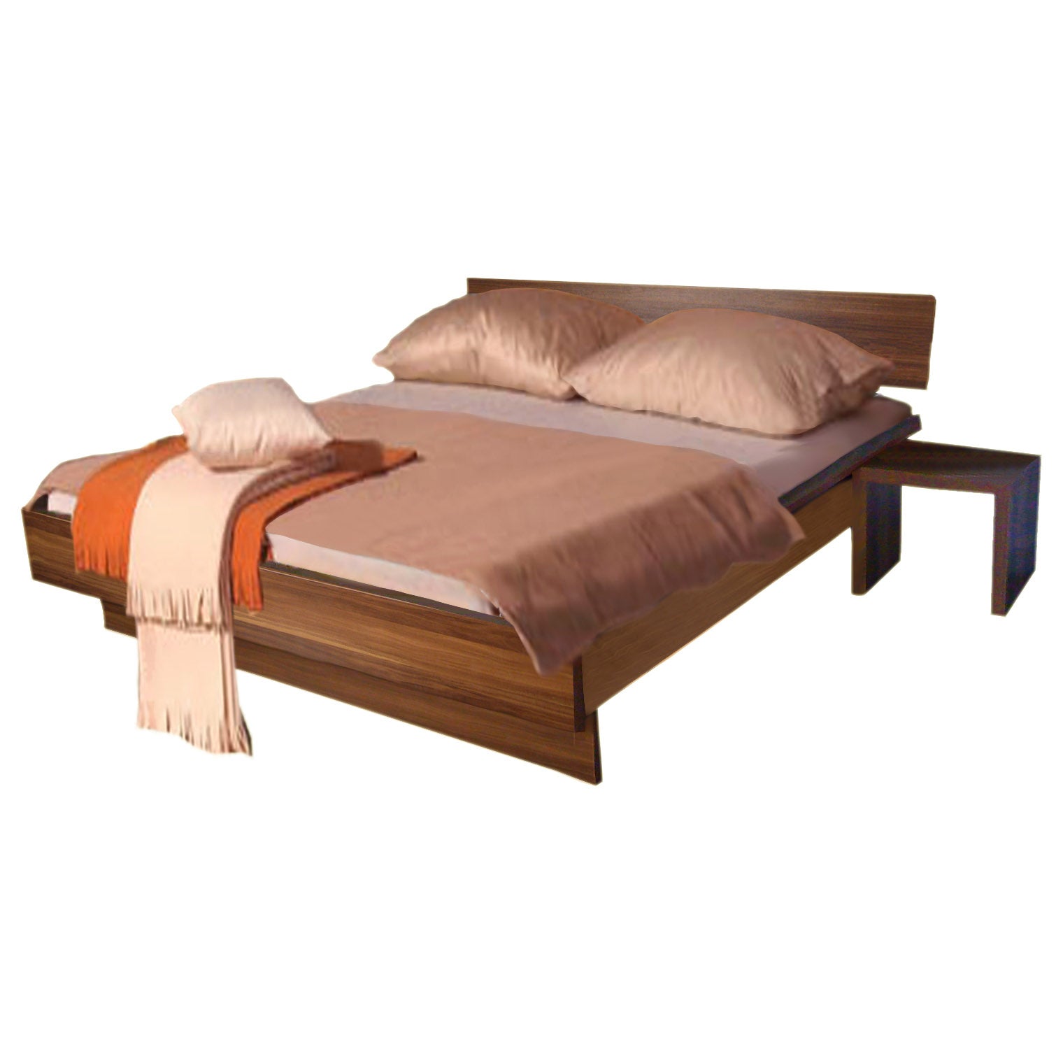 Doppelbett, nocce mit – Bettrahmen einrichten-24 Dublin Bett, Rückenlehne, 180x200cm -