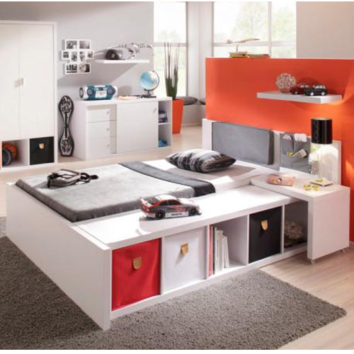 Stor' It - Kissen für Bett-Rückenlehnen, zum einhängen, Anthrazit, aus Polyestercanvas - einrichten-24, Regale & Stauraummöbel 