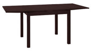 Joe - ausziehbarer Esstisch, 140-220x80cm, modernes minimalistisches Design, Massivholz furnier in einem dunklen Braun