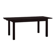 Joe - ausziehbarer Esstisch, 140-220x80cm, modernes minimalistisches Design, Massivholz furnier in einem dunklen Braun