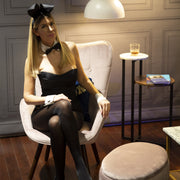PLAYBOY - Sessel "BRIDGET" gepolsterter Lehnensessel, Samtstoff in Gelb mit Massivholzfüssen, Retro-Design,Sessel & Sitzhocker - playboy