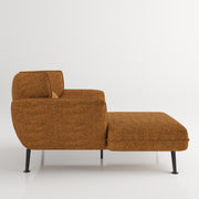 Medina - gepolsterter Loveseat / Sessel mit Arm- und Rückenlehne, inkl. Rücienkissen, Webstoff in Terracotta