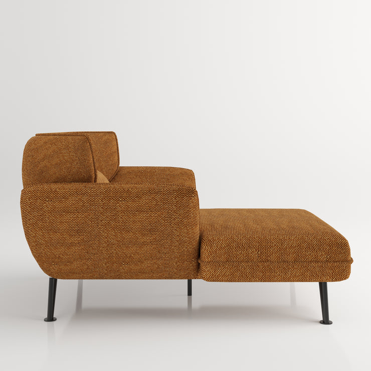 Medina - gepolsterter Loveseat / Sessel mit Arm- und Rückenlehne, inkl. Rücienkissen, Webstoff in Terracotta